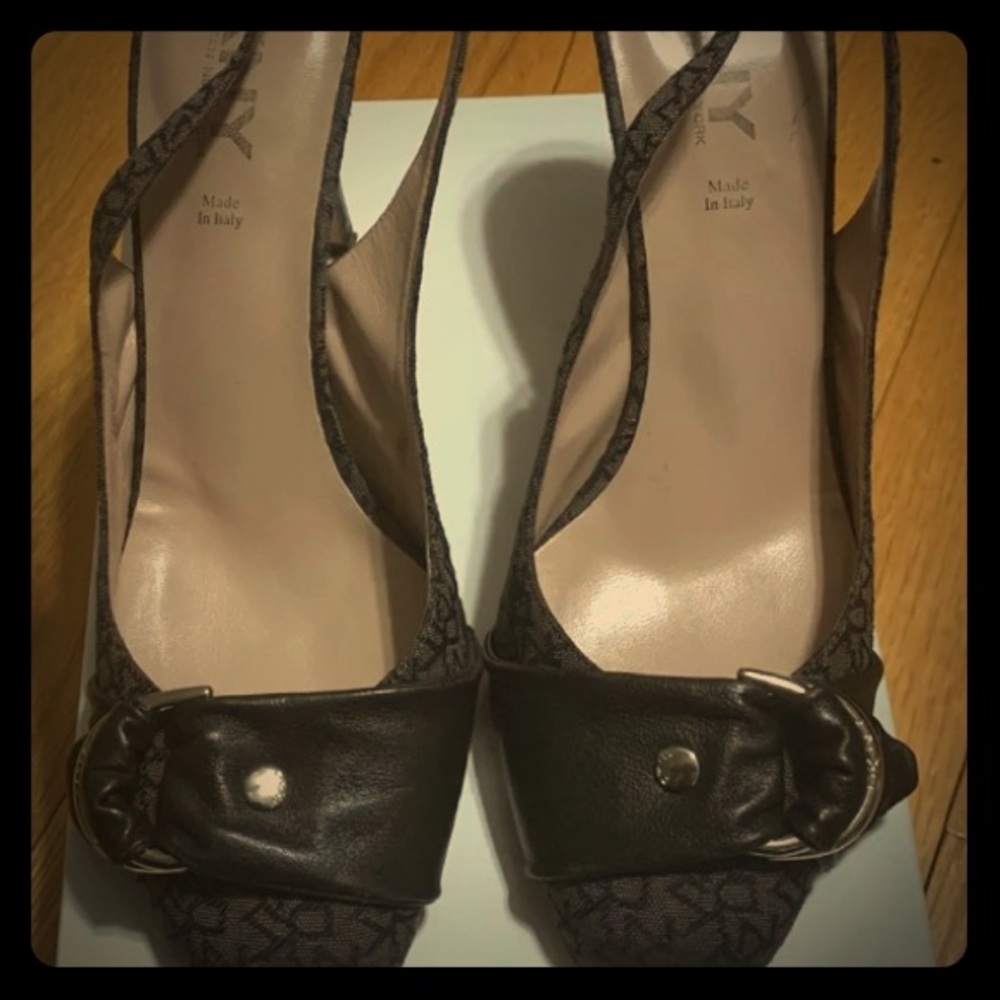 DKNY sling back heels